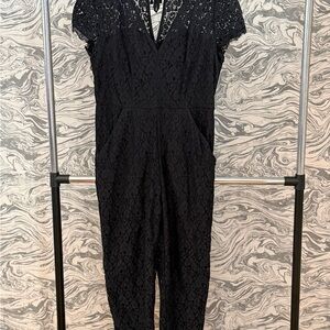 Fire Los Angeles Black Lace Jumpsuit